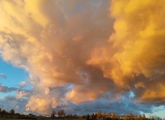 PREKRASNI PRIZORI: Iznad Čazme sunce i oblaci stvorili poseban ugođaj