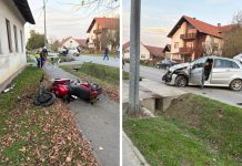 Sudar motocikla i automobila u Hercegovcu, očevid u tijeku