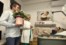 Petar i Patricija prva su novorođenčad 2026. godine u Bjelovaru