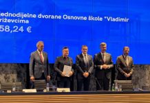 Gradonačelniku Katanoviću uručen ugovor o sufinanciranju projekta izgradnje i opremanja nove školske sportske dvorane uz Osnovnu školu „Vladimir Nazor“