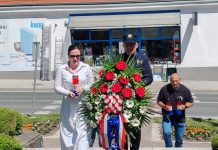 Uoči Dana državnosti Republike Hrvatske u Čazmi položeni vijenci i zapaljene svijeće