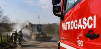 U Velikoj Trnovitici izgorio radni stroj, šteta procijenjena na 70 tisuća eura