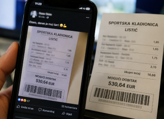 Hvalio se dobitnim listićem na društvenim mrežama, a nekoliko minuta kasnije ostao bez cijelog dobitka