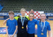 Bjelovarski badmintonaši osvojili tri zlata i dva srebra u Osijeku