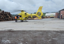 Helikopter hitne službe sletio u Ivansku, pacijentica hitno prevezena u Zagreb