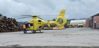 Helikopter hitne službe sletio u Ivansku, pacijentica hitno prevezena u Zagreb