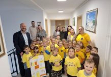 Vrtićanci posjetili Općinu Dubrava uz poruku „Ljubav djeci prije svega!“