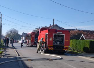 Planula obiteljska kuća na bjelovarskom Vidikovcu, intervenirali vatrogasci